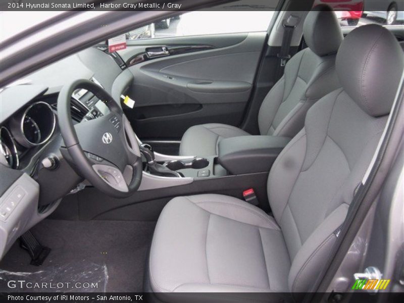 Harbor Gray Metallic / Gray 2014 Hyundai Sonata Limited