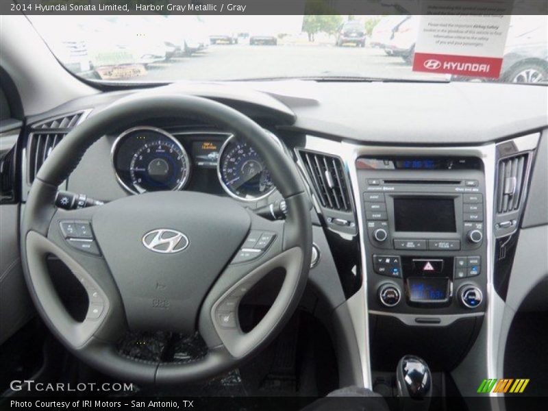 Harbor Gray Metallic / Gray 2014 Hyundai Sonata Limited