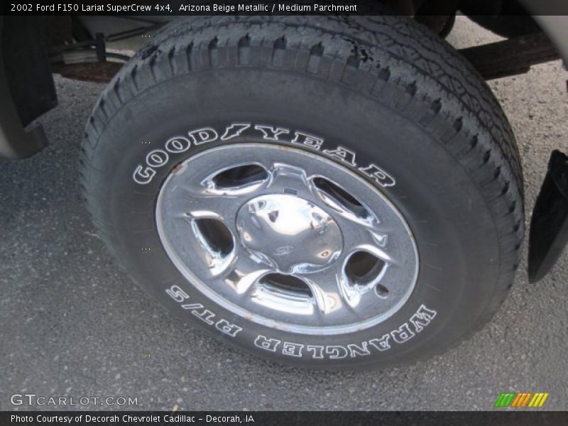 Arizona Beige Metallic / Medium Parchment 2002 Ford F150 Lariat SuperCrew 4x4