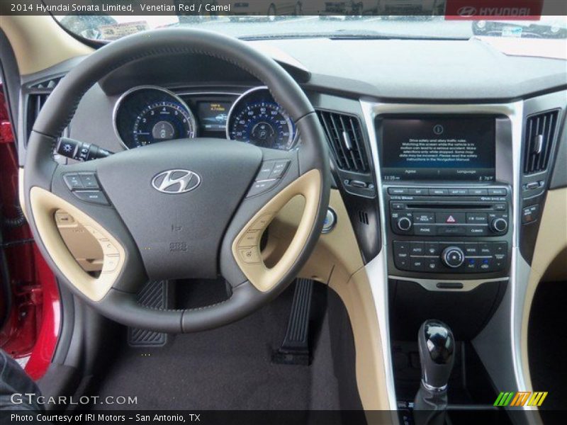 Venetian Red / Camel 2014 Hyundai Sonata Limited