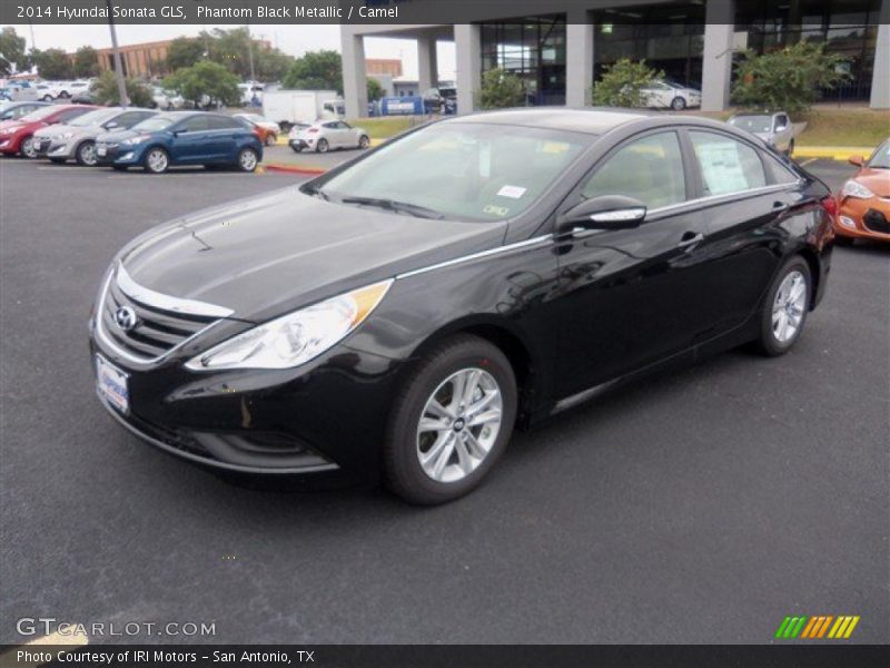 Phantom Black Metallic / Camel 2014 Hyundai Sonata GLS