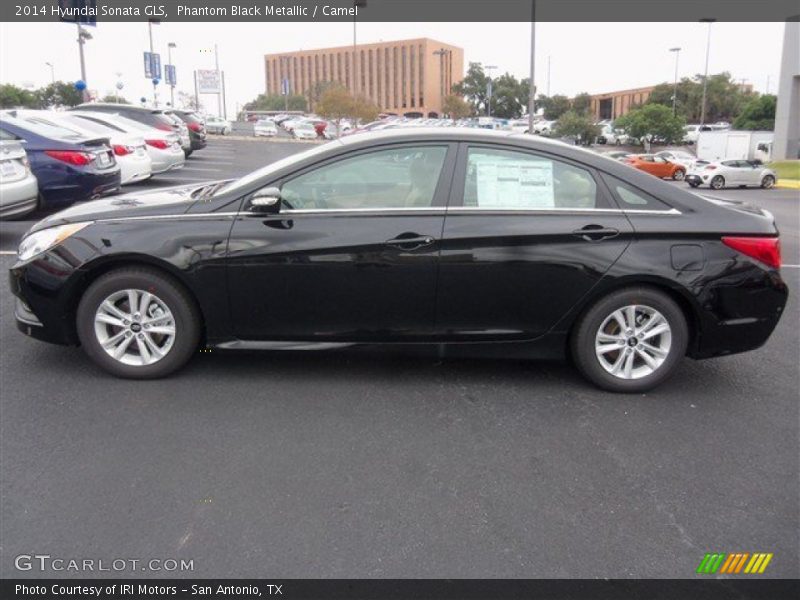 Phantom Black Metallic / Camel 2014 Hyundai Sonata GLS