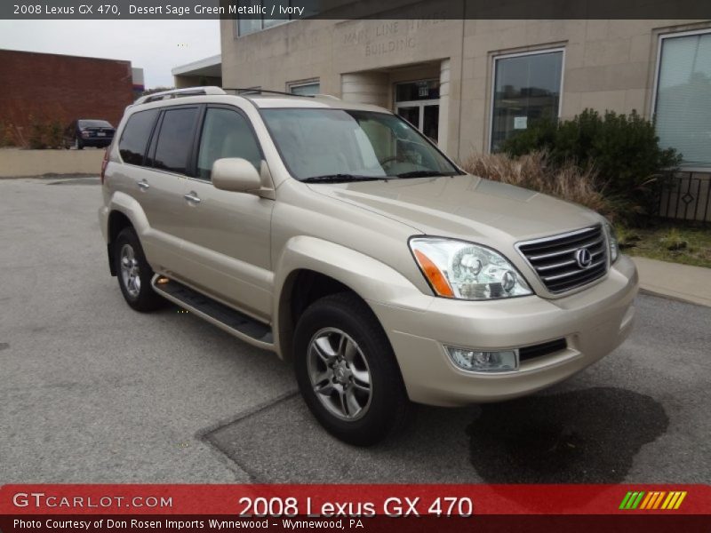 Desert Sage Green Metallic / Ivory 2008 Lexus GX 470