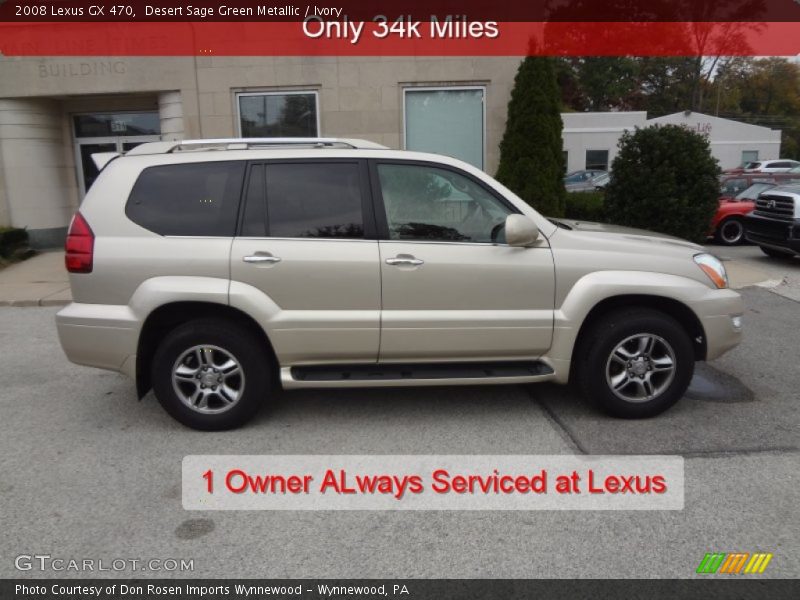 Desert Sage Green Metallic / Ivory 2008 Lexus GX 470