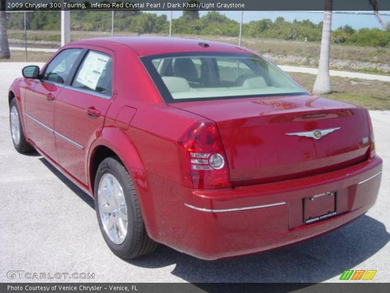 Inferno Red Crystal Pearl / Dark Khaki/Light Graystone 2009 Chrysler 300 Touring