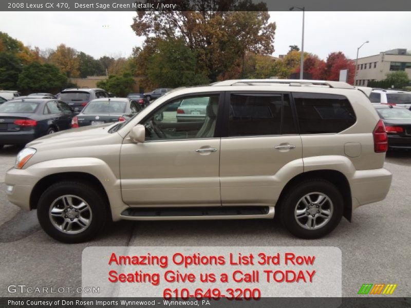 Desert Sage Green Metallic / Ivory 2008 Lexus GX 470