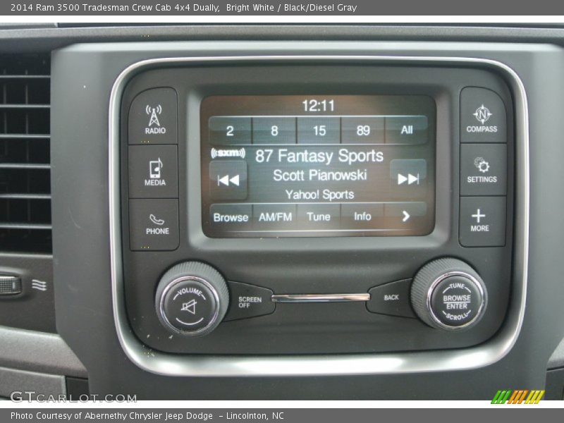 Bright White / Black/Diesel Gray 2014 Ram 3500 Tradesman Crew Cab 4x4 Dually