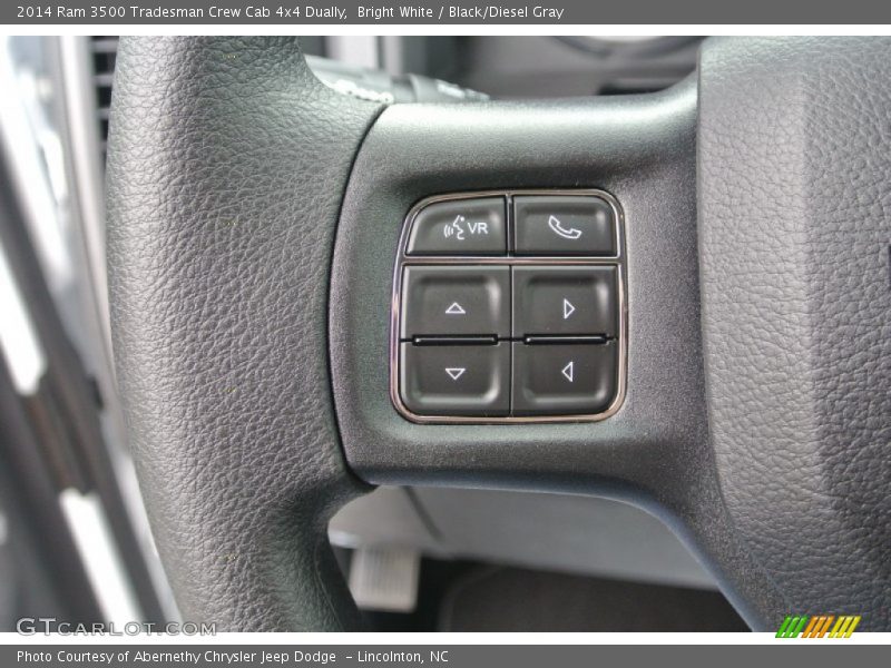 Bright White / Black/Diesel Gray 2014 Ram 3500 Tradesman Crew Cab 4x4 Dually