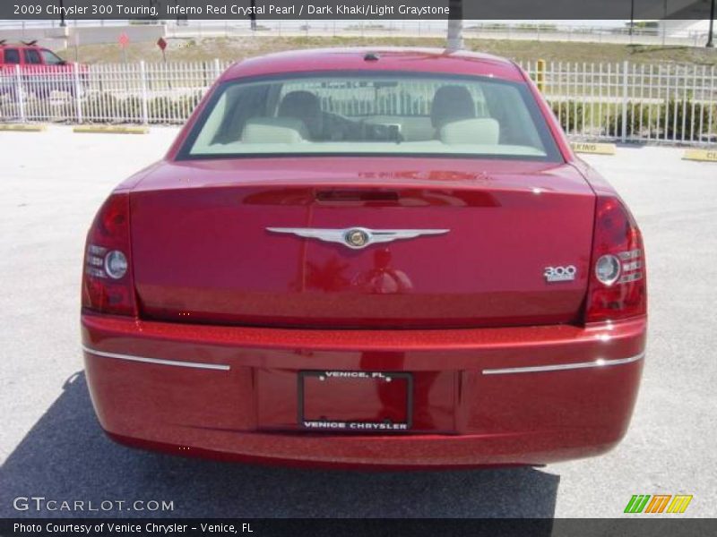 Inferno Red Crystal Pearl / Dark Khaki/Light Graystone 2009 Chrysler 300 Touring