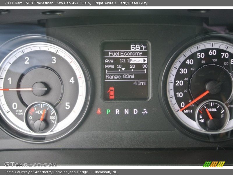 Bright White / Black/Diesel Gray 2014 Ram 3500 Tradesman Crew Cab 4x4 Dually