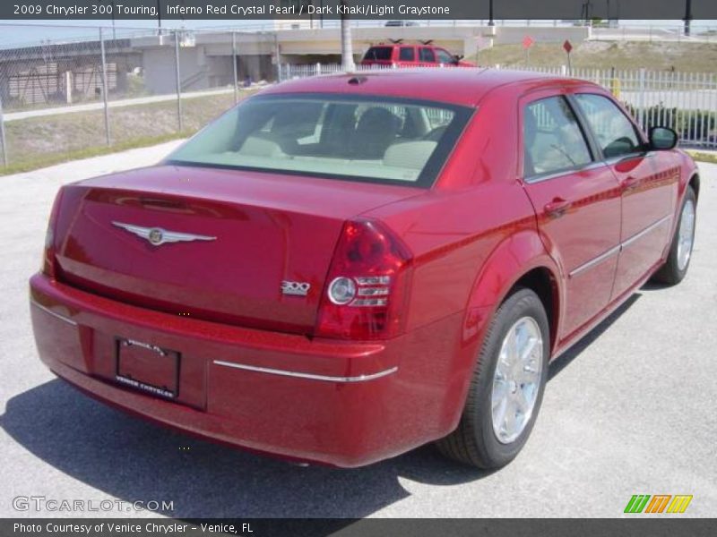 Inferno Red Crystal Pearl / Dark Khaki/Light Graystone 2009 Chrysler 300 Touring