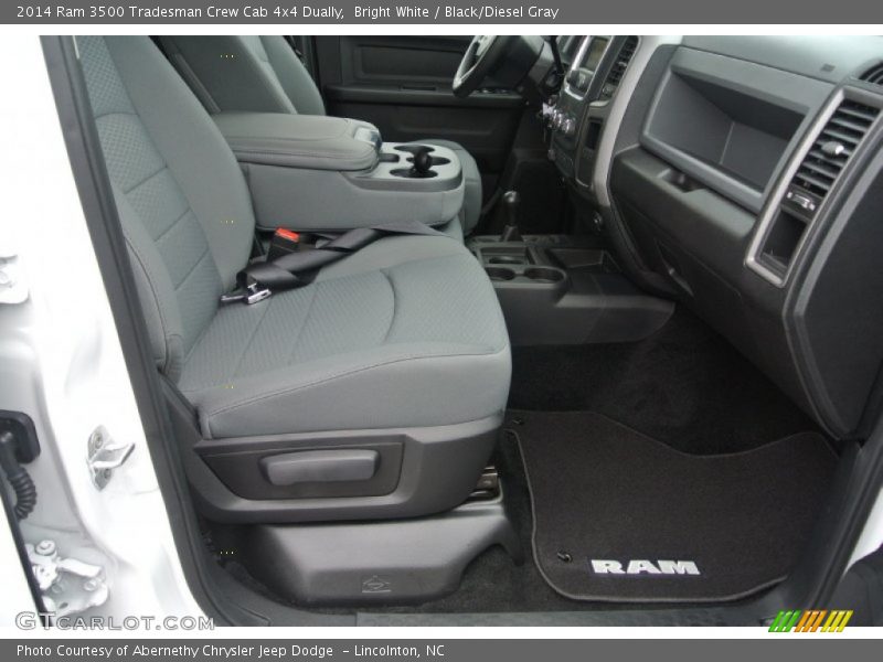 Bright White / Black/Diesel Gray 2014 Ram 3500 Tradesman Crew Cab 4x4 Dually