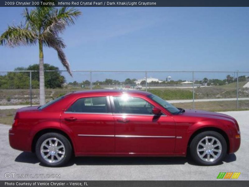 Inferno Red Crystal Pearl / Dark Khaki/Light Graystone 2009 Chrysler 300 Touring