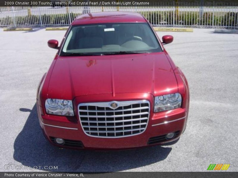 Inferno Red Crystal Pearl / Dark Khaki/Light Graystone 2009 Chrysler 300 Touring