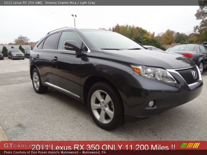 Smokey Granite Mica / Light Gray 2011 Lexus RX 350 AWD