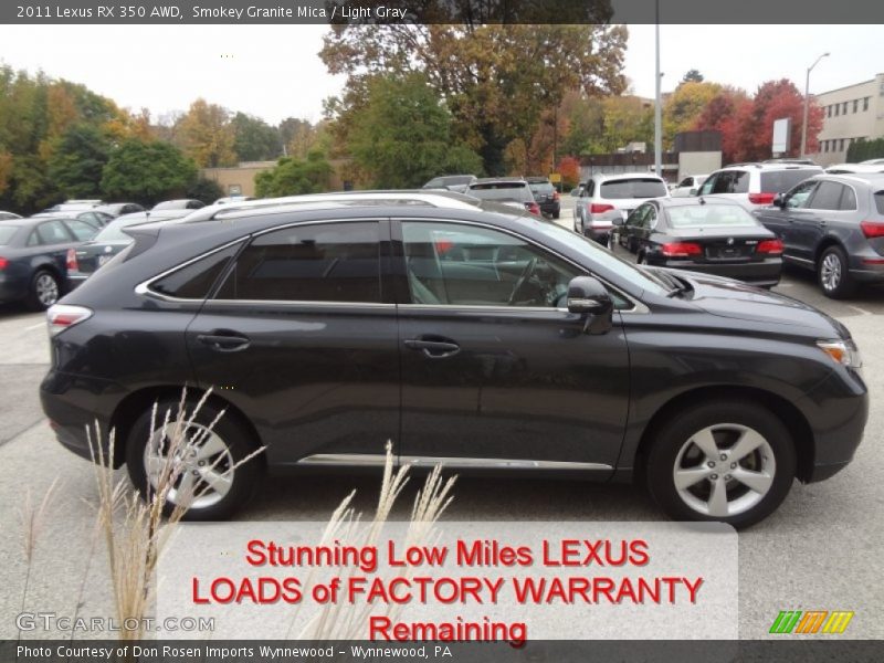 Smokey Granite Mica / Light Gray 2011 Lexus RX 350 AWD