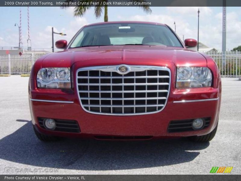 Inferno Red Crystal Pearl / Dark Khaki/Light Graystone 2009 Chrysler 300 Touring