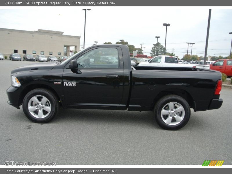 Black / Black/Diesel Gray 2014 Ram 1500 Express Regular Cab