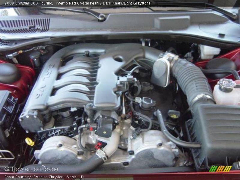 Inferno Red Crystal Pearl / Dark Khaki/Light Graystone 2009 Chrysler 300 Touring