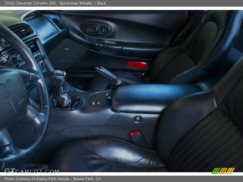 Quicksilver Metallic / Black 2003 Chevrolet Corvette Z06