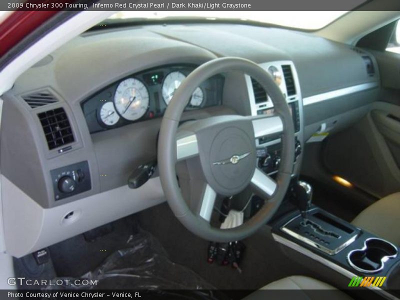 Inferno Red Crystal Pearl / Dark Khaki/Light Graystone 2009 Chrysler 300 Touring