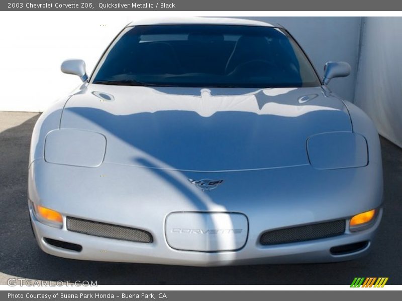 Quicksilver Metallic / Black 2003 Chevrolet Corvette Z06