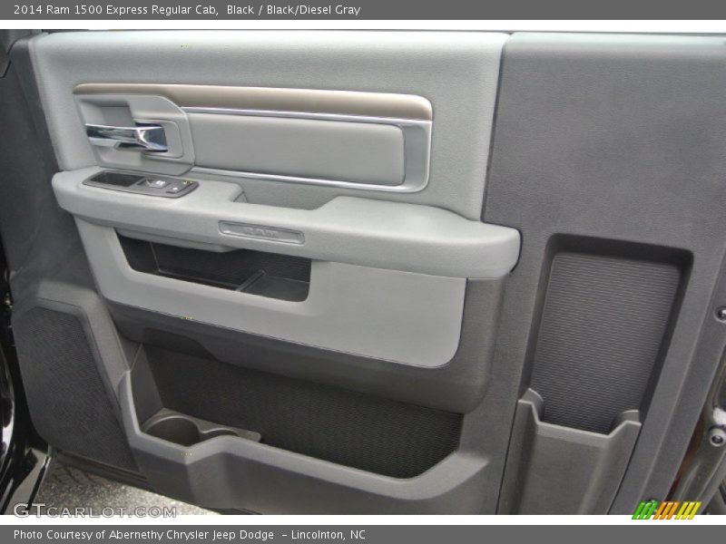 Black / Black/Diesel Gray 2014 Ram 1500 Express Regular Cab