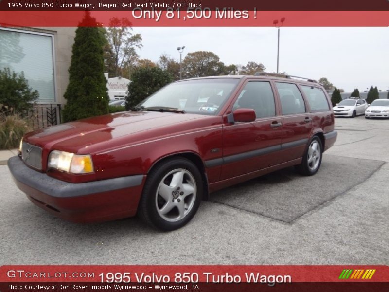 Regent Red Pearl Metallic / Off Black 1995 Volvo 850 Turbo Wagon