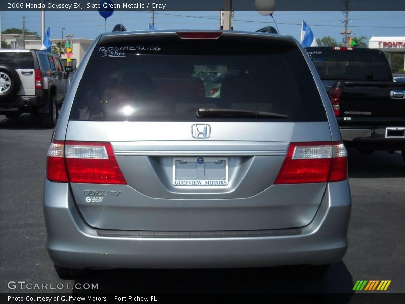 Slate Green Metallic / Gray 2006 Honda Odyssey EX