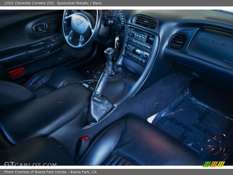 Quicksilver Metallic / Black 2003 Chevrolet Corvette Z06