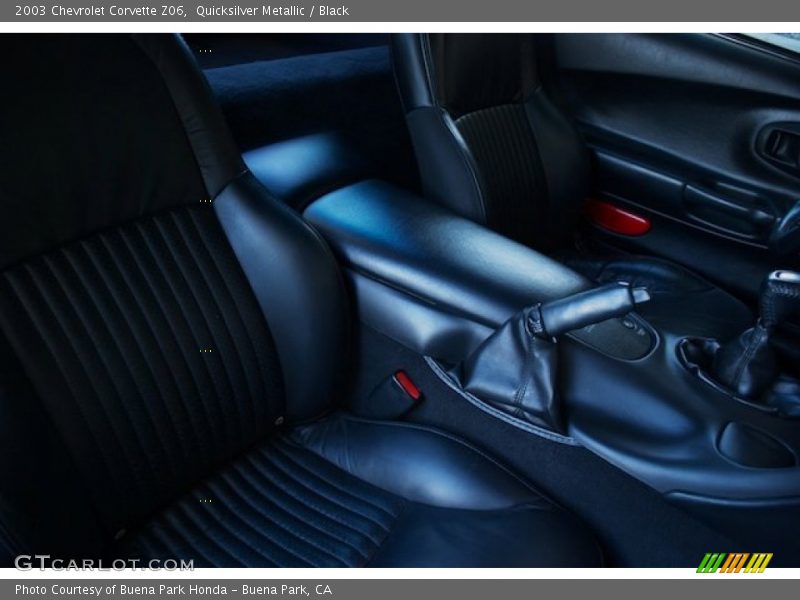 Quicksilver Metallic / Black 2003 Chevrolet Corvette Z06