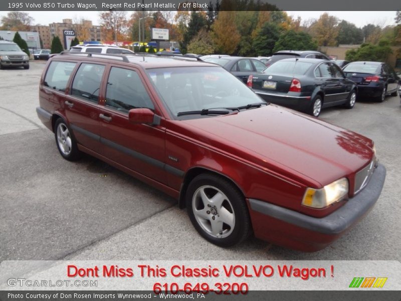 Regent Red Pearl Metallic / Off Black 1995 Volvo 850 Turbo Wagon