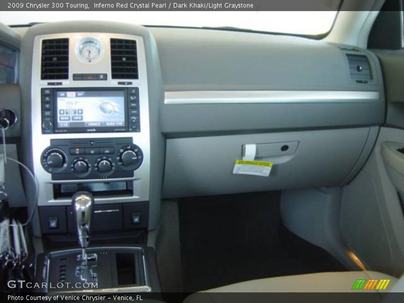 Inferno Red Crystal Pearl / Dark Khaki/Light Graystone 2009 Chrysler 300 Touring