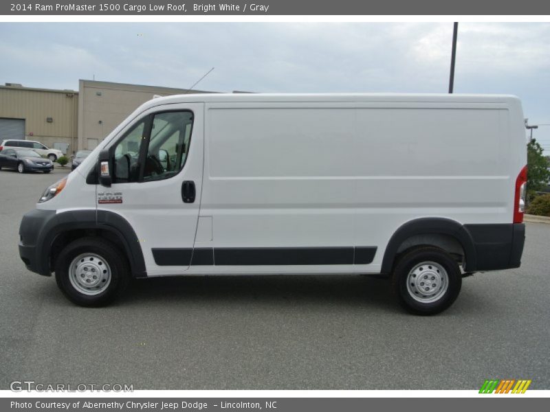 Bright White / Gray 2014 Ram ProMaster 1500 Cargo Low Roof