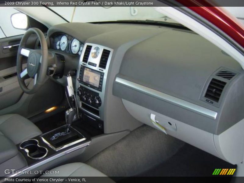 Inferno Red Crystal Pearl / Dark Khaki/Light Graystone 2009 Chrysler 300 Touring