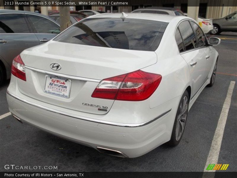 White Satin Pearl / Cashmere 2013 Hyundai Genesis 5.0 R Spec Sedan