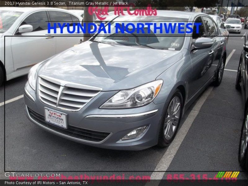 Titanium Gray Metallic / Jet Black 2013 Hyundai Genesis 3.8 Sedan