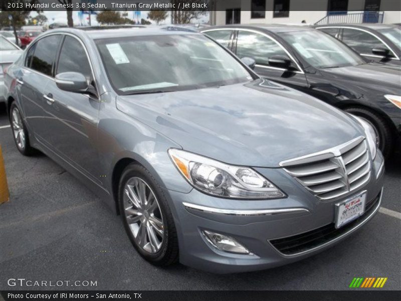 Titanium Gray Metallic / Jet Black 2013 Hyundai Genesis 3.8 Sedan