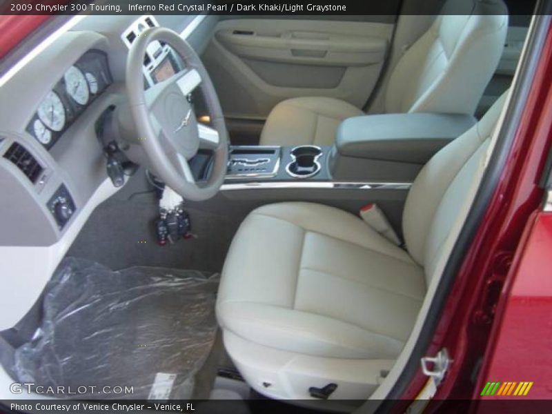 Inferno Red Crystal Pearl / Dark Khaki/Light Graystone 2009 Chrysler 300 Touring