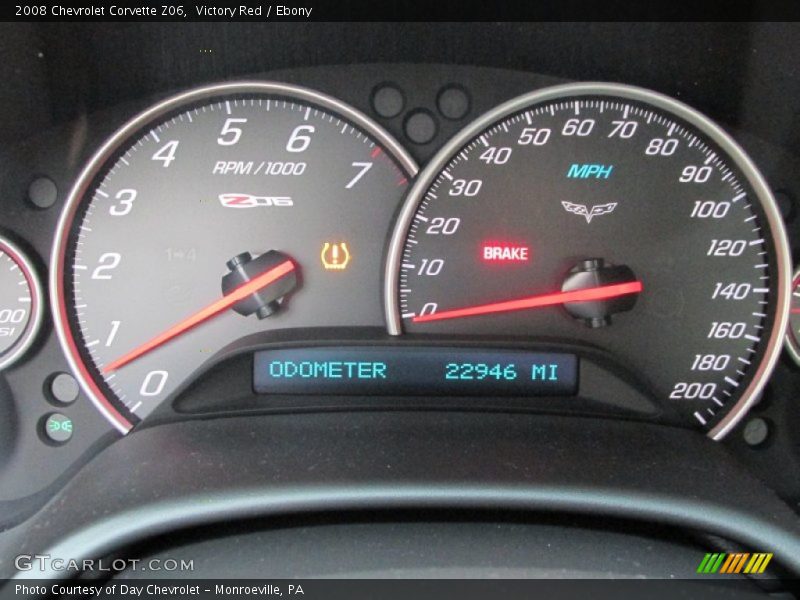 Victory Red / Ebony 2008 Chevrolet Corvette Z06