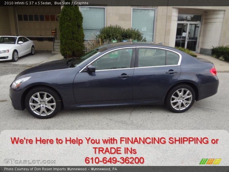 Blue Slate / Graphite 2010 Infiniti G 37 x S Sedan