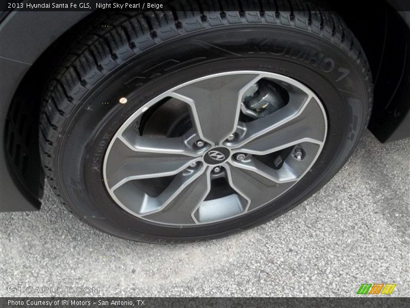 Night Sky Pearl / Beige 2013 Hyundai Santa Fe GLS