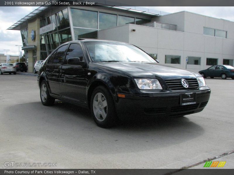 Black / Beige 2001 Volkswagen Jetta GLS TDI Sedan