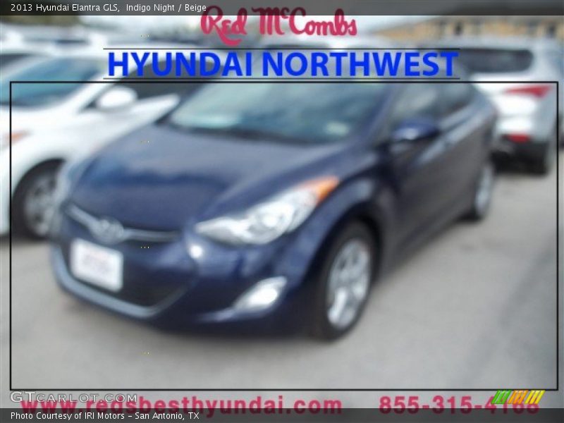 Indigo Night / Beige 2013 Hyundai Elantra GLS