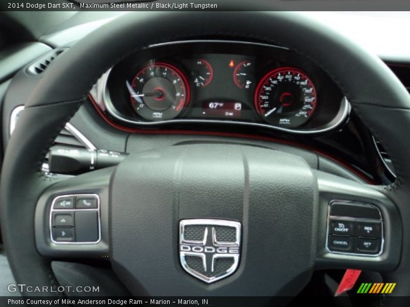 Maximum Steel Metallic / Black/Light Tungsten 2014 Dodge Dart SXT