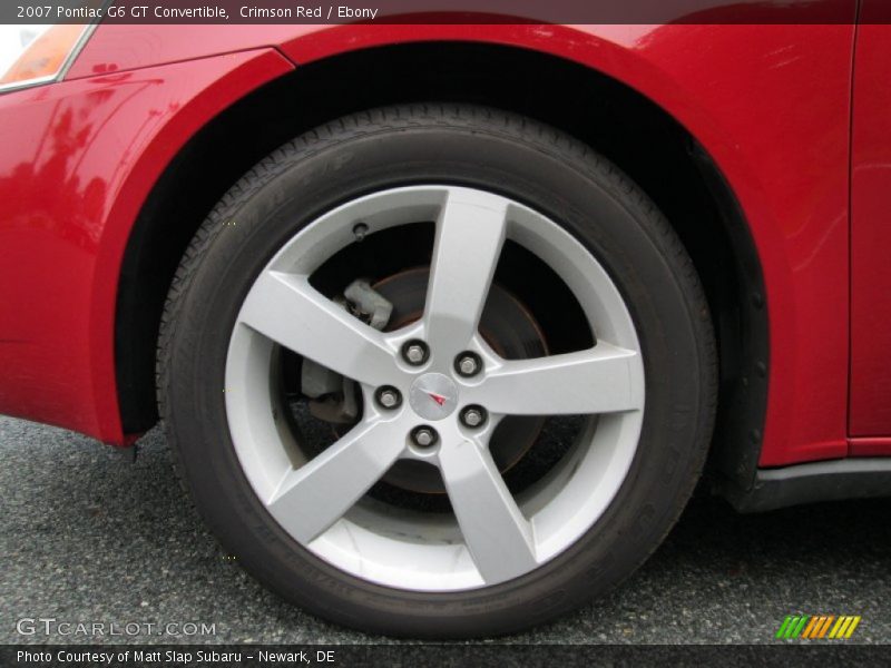 Crimson Red / Ebony 2007 Pontiac G6 GT Convertible