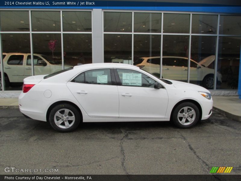 Summit White / Jet Black 2014 Chevrolet Malibu LS
