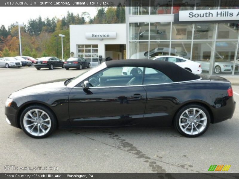 Brilliant Black / Black 2013 Audi A5 2.0T quattro Cabriolet