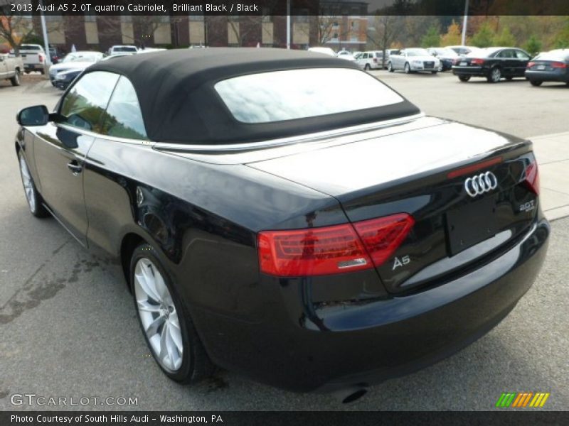 Brilliant Black / Black 2013 Audi A5 2.0T quattro Cabriolet
