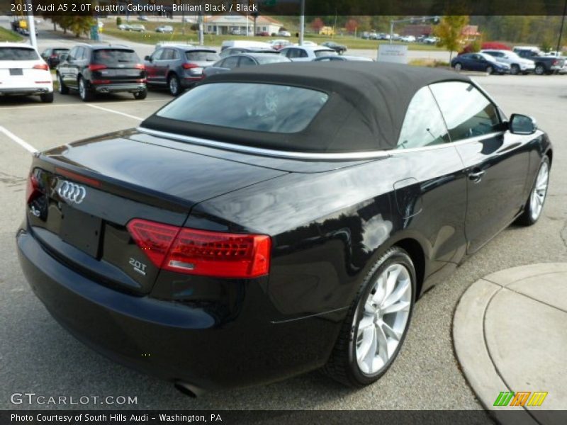 Brilliant Black / Black 2013 Audi A5 2.0T quattro Cabriolet